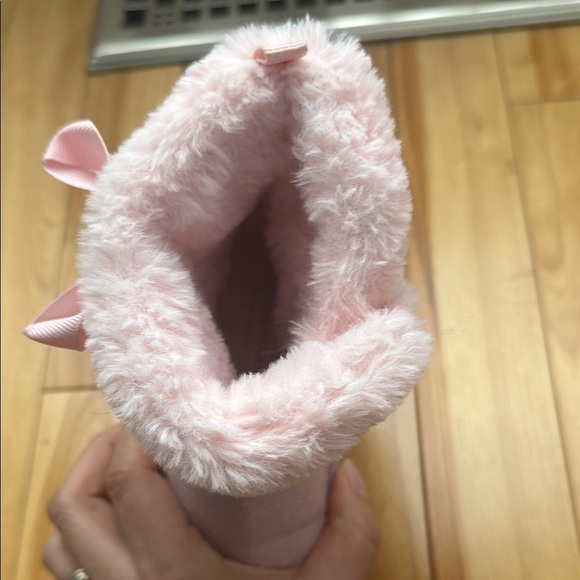 Pink Furry Boots slippers very cute size shoes 8 - Picture 6 of 8